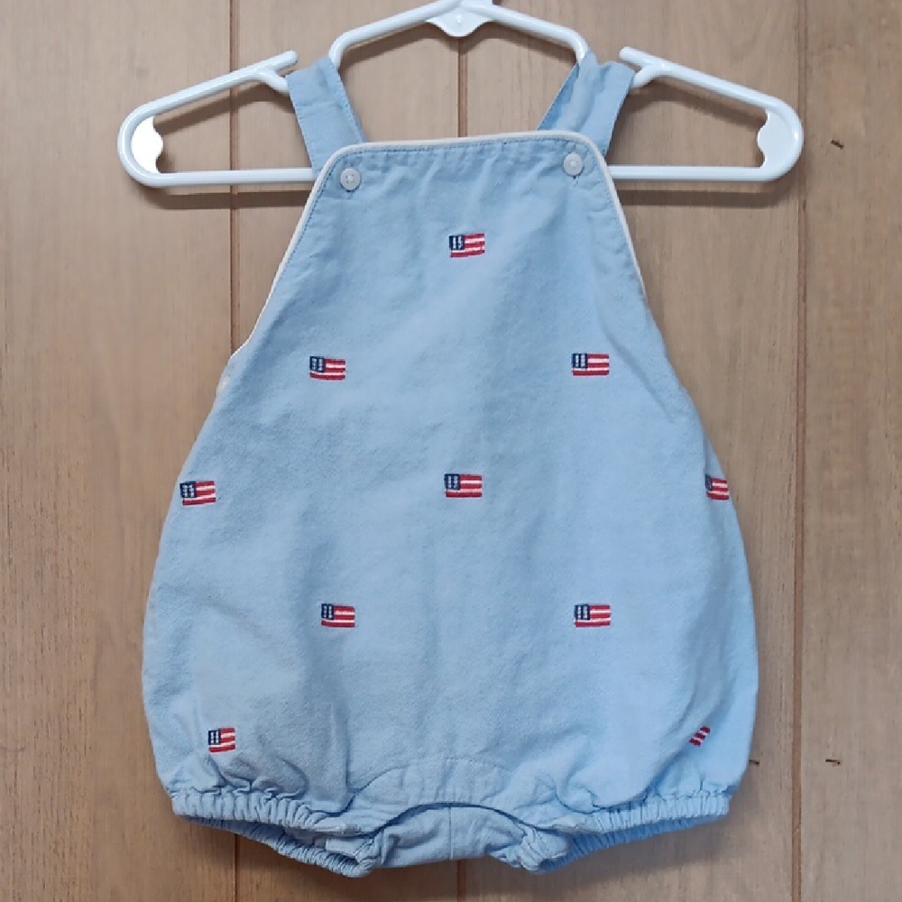 🎆Janie and Jack American Flag Romper - Picture 1 of 4